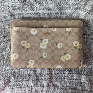 Coach Laptop Sleeve - Coach Logo and Daisies